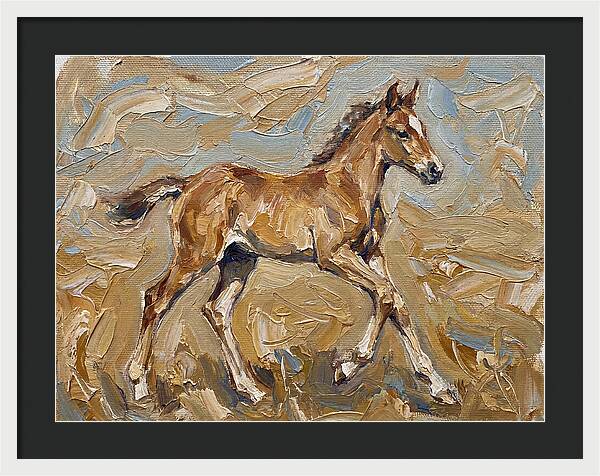 Galloping Foal In Motion