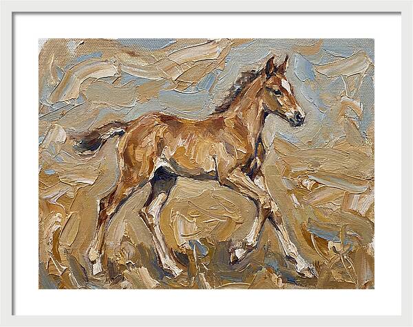 Galloping Foal In Motion