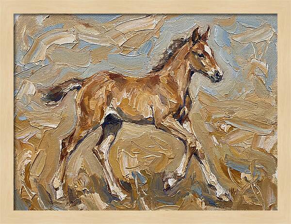 Galloping Foal In Motion