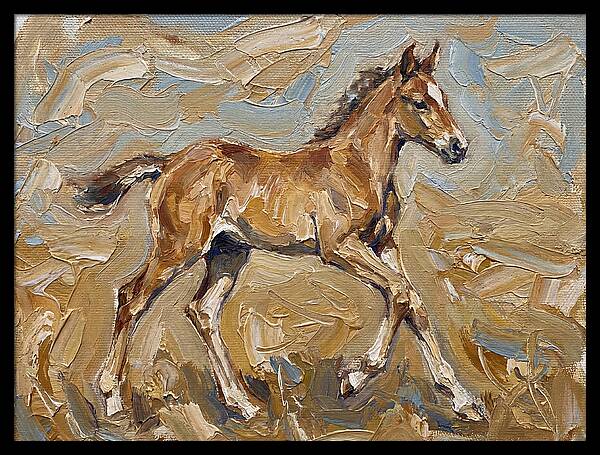 Galloping Foal In Motion