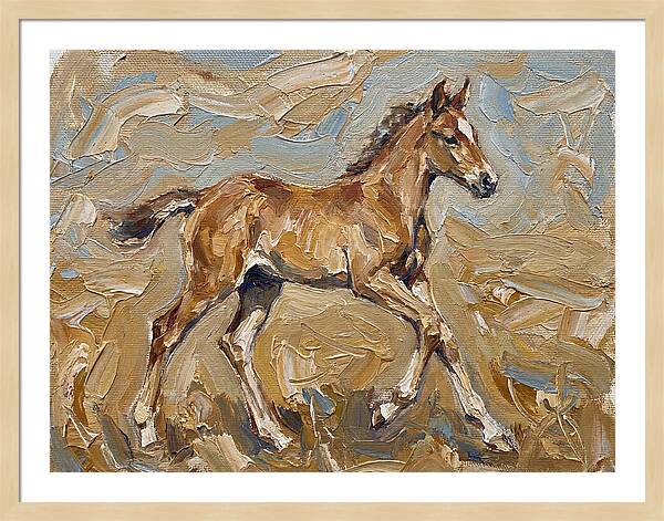 Galloping Foal In Motion