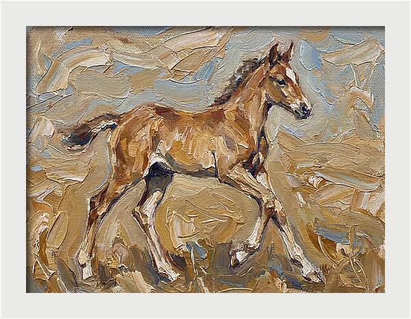 Galloping Foal In Motion