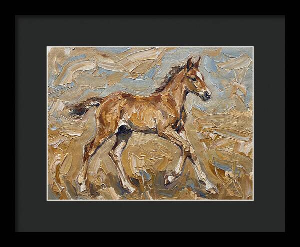 Galloping Foal In Motion