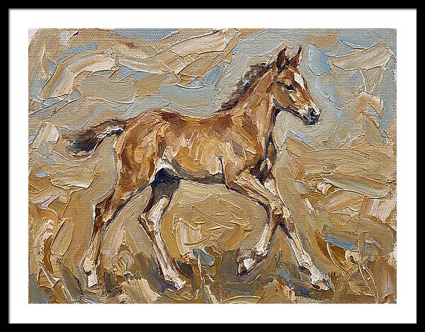 Galloping Foal In Motion