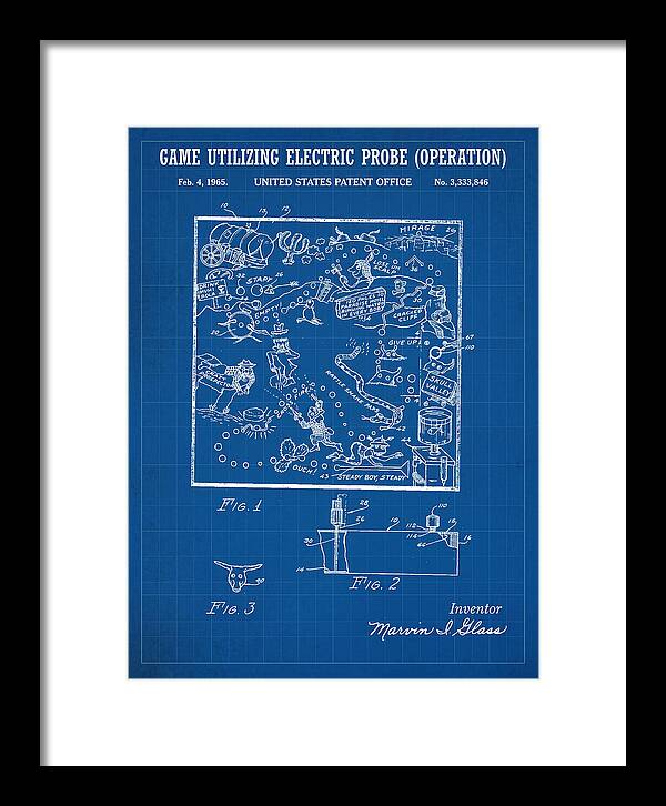 Game Utilizing Electric Probe Operation Blueprint Patent Us3333846a