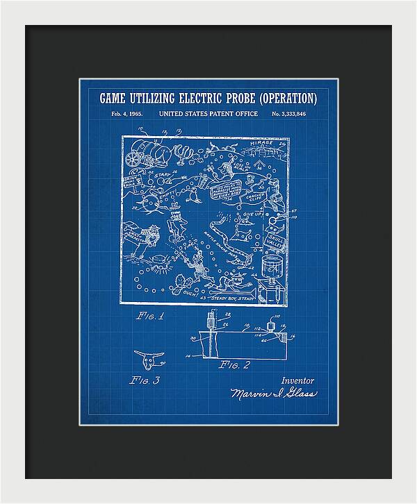 Game Utilizing Electric Probe Operation Blueprint Patent Us3333846a