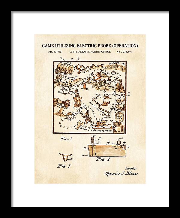 Game Utilizing Electric Probe Operation Watercolor Patent Us3333846a