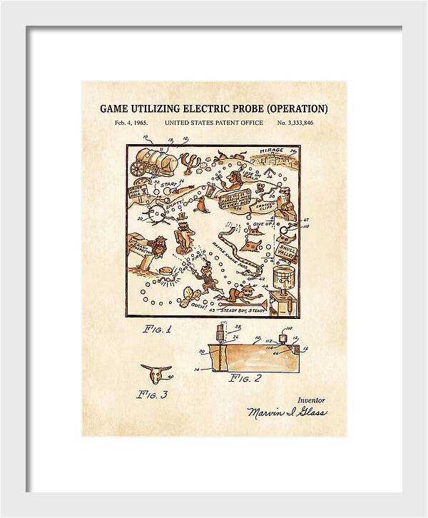 Game Utilizing Electric Probe Operation Watercolor Patent Us3333846a