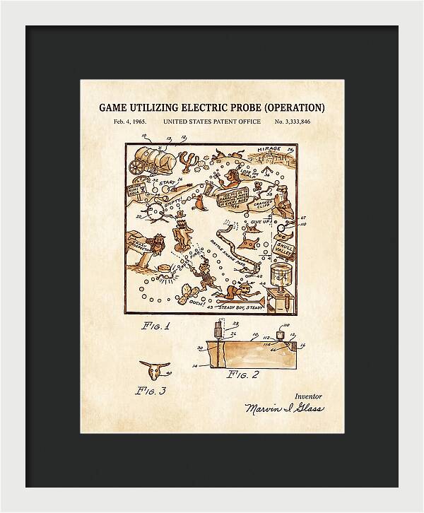 Game Utilizing Electric Probe Operation Watercolor Patent Us3333846a