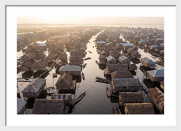 Ganvie Lake Village From Above