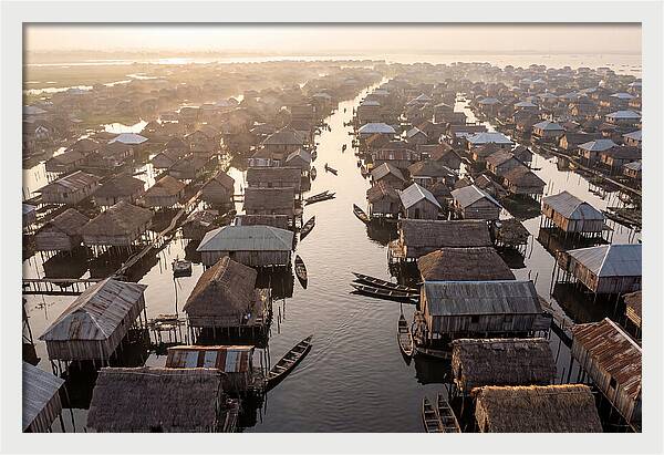Ganvie Lake Village From Above