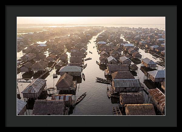 Ganvie Lake Village From Above