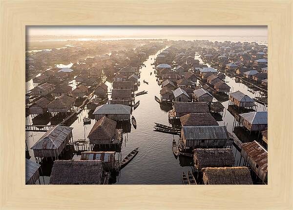 Ganvie Lake Village From Above