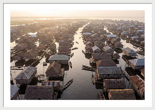Ganvie Lake Village From Above