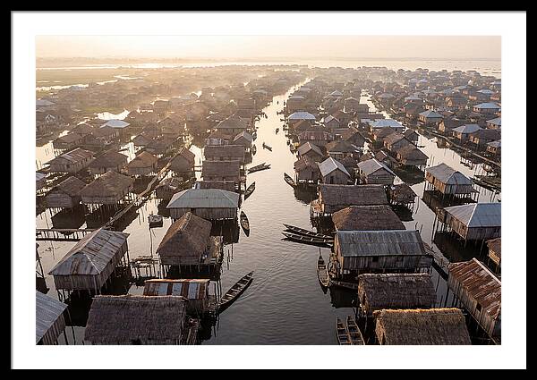 Ganvie Lake Village From Above