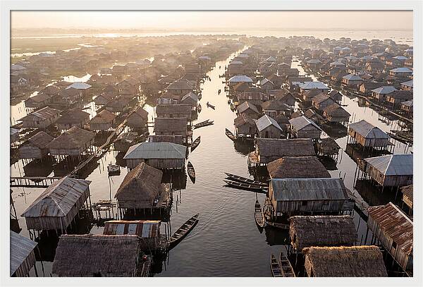 Ganvie Lake Village From Above