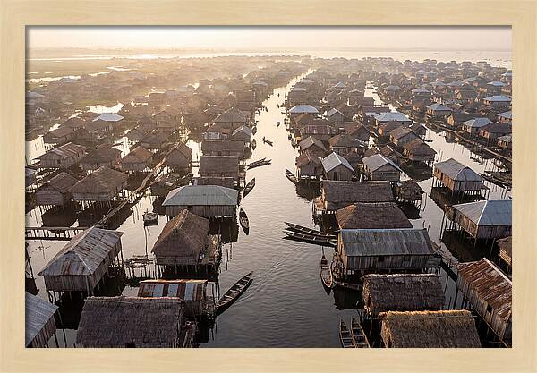 Ganvie Lake Village From Above