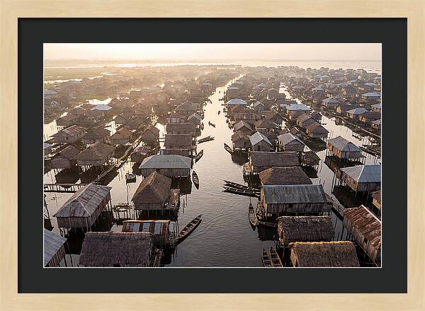 Ganvie Lake Village From Above