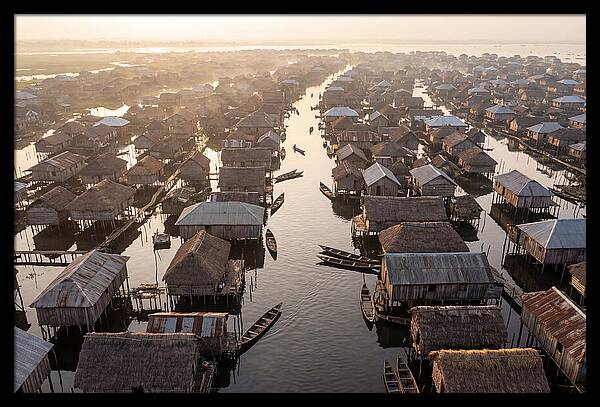 Ganvie Lake Village From Above