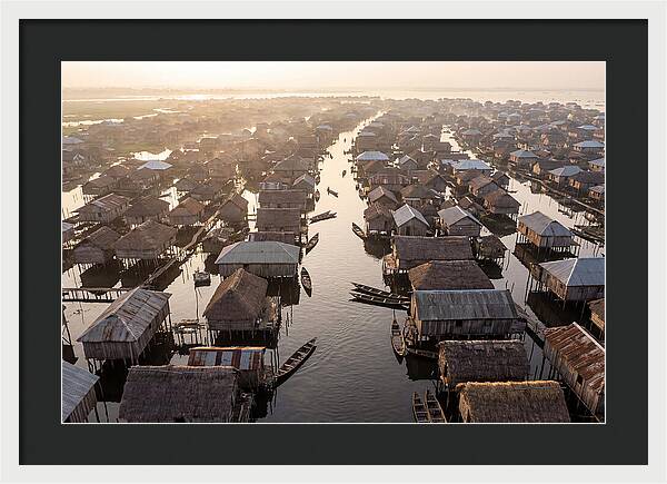 Ganvie Lake Village From Above