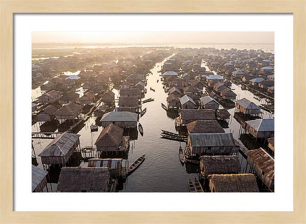 Ganvie Lake Village From Above