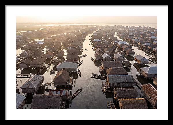 Ganvie Lake Village From Above