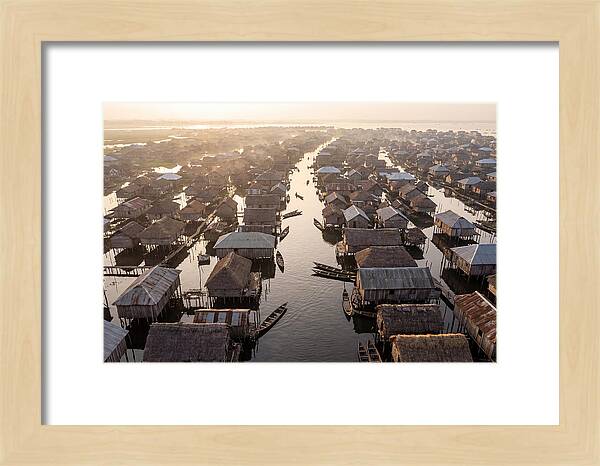 Ganvie Lake Village From Above