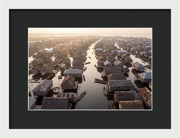 Ganvie Lake Village From Above