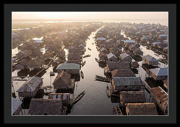 Ganvie Lake Village From Above