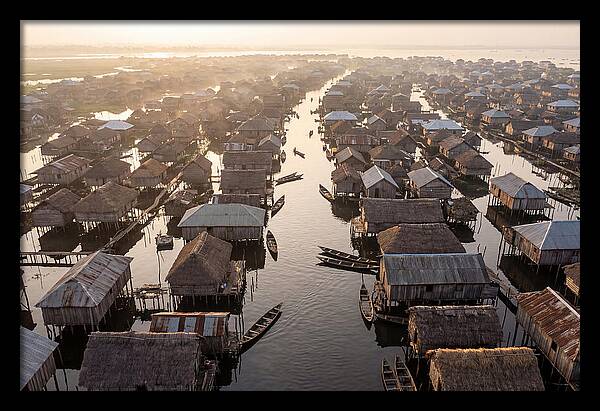 Ganvie Lake Village From Above