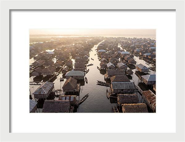 Ganvie Lake Village From Above
