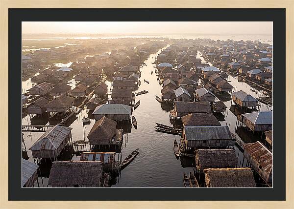 Ganvie Lake Village From Above