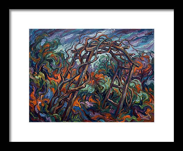 Garden Arbor In Expressionist Style