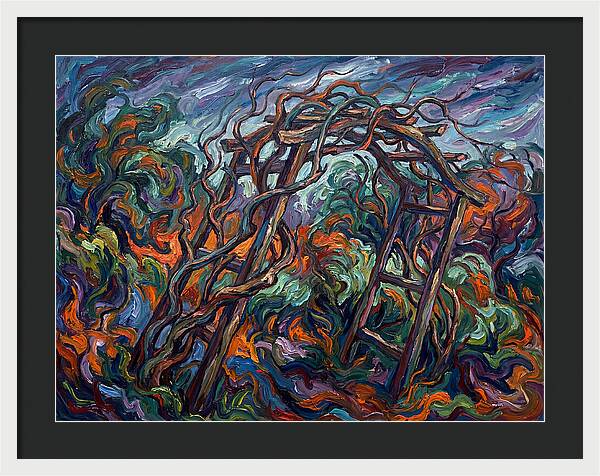 Garden Arbor In Expressionist Style