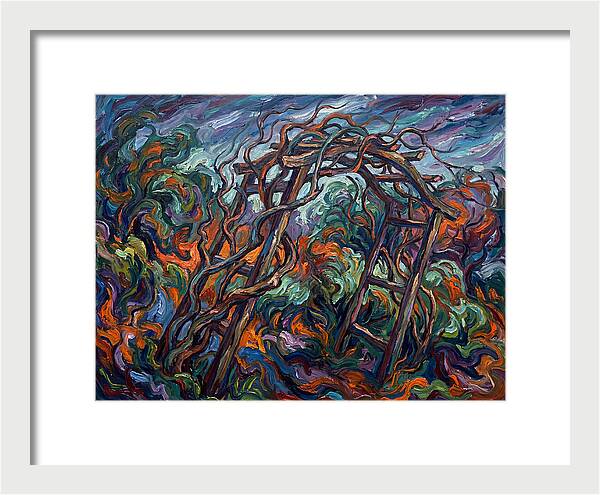 Garden Arbor In Expressionist Style