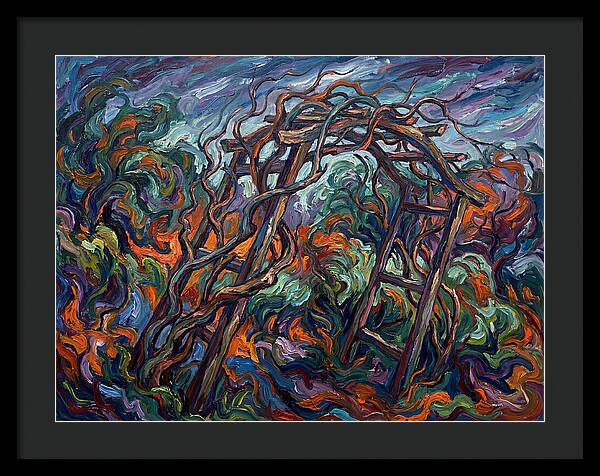 Garden Arbor In Expressionist Style