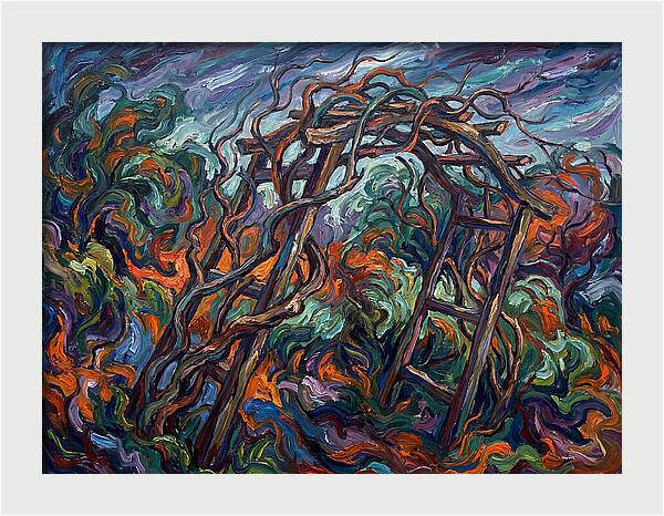 Garden Arbor In Expressionist Style