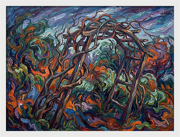 Garden Arbor In Expressionist Style