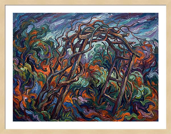 Garden Arbor In Expressionist Style