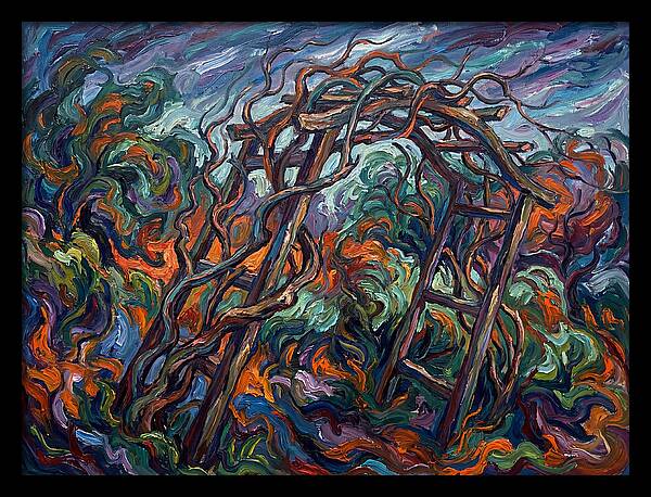 Garden Arbor In Expressionist Style