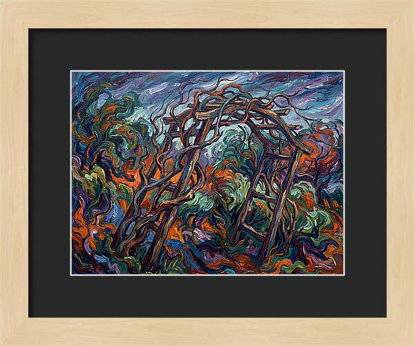 Garden Arbor In Expressionist Style
