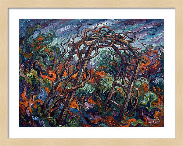 Garden Arbor In Expressionist Style