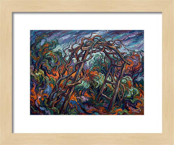 Garden Arbor In Expressionist Style