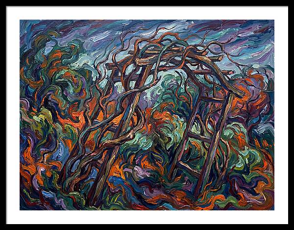 Garden Arbor In Expressionist Style