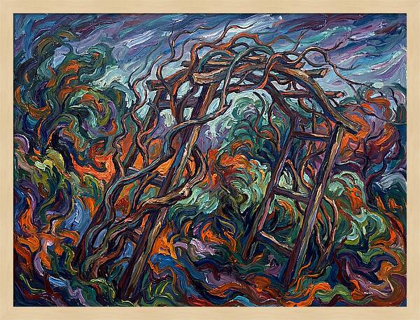 Garden Arbor In Expressionist Style