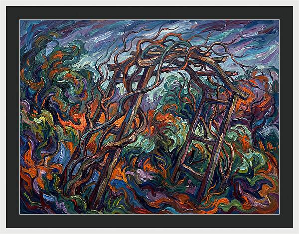 Garden Arbor In Expressionist Style