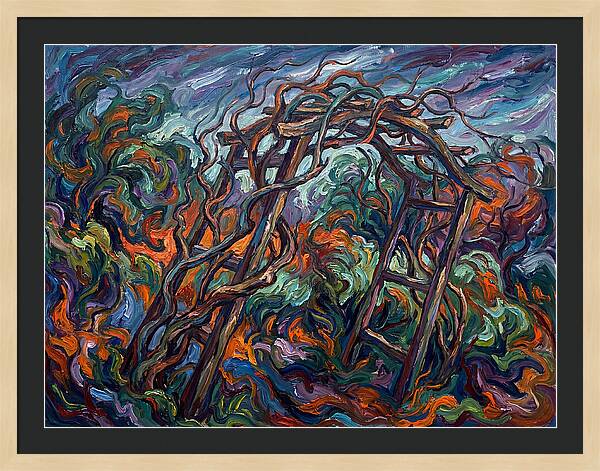 Garden Arbor In Expressionist Style