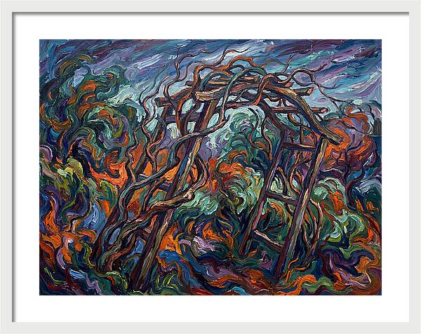 Garden Arbor In Expressionist Style