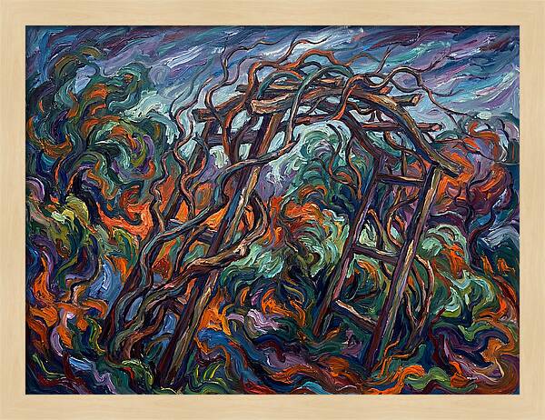 Garden Arbor In Expressionist Style