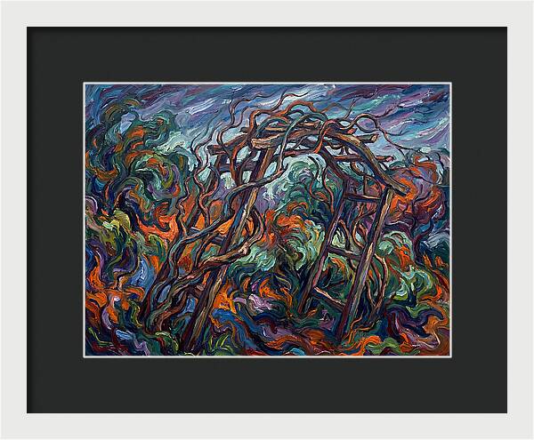 Garden Arbor In Expressionist Style